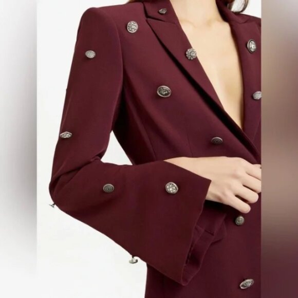 Cinq à Sept Cheyenne Single Breasted Button Encrusted Blazer 4 Retail $695.00 - Picture 2 of 16